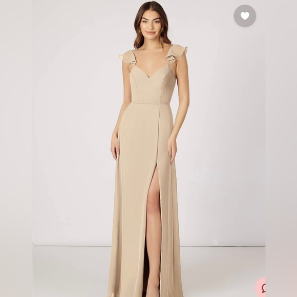 Azazie Dresses & Skirts - AZAZIE EVERETT Champagne Bridal Dress Size A2